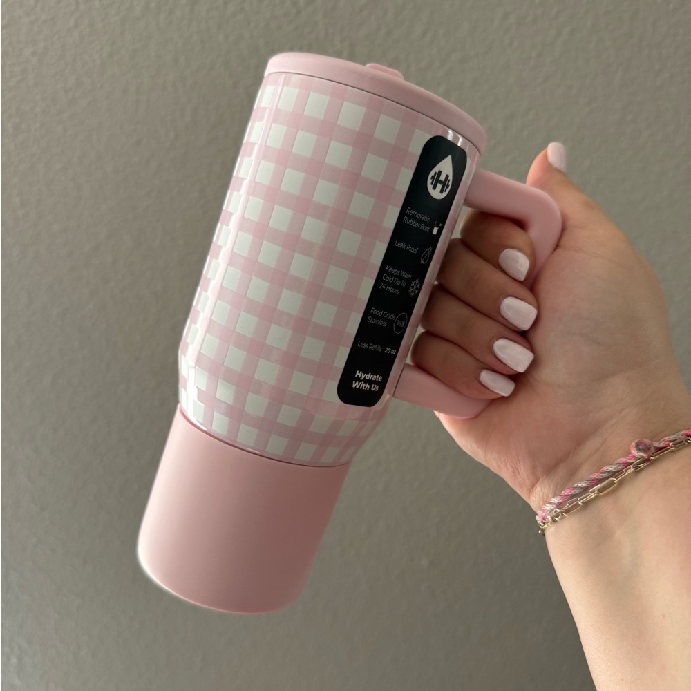 Pink Gingham HydroJug
